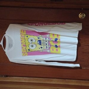 SpongeBob Nickelodeon Shirts blue/white Medium